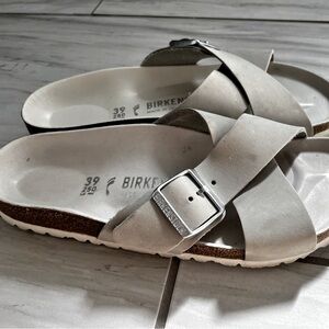 Grey/Silver Birkenstock Sandals